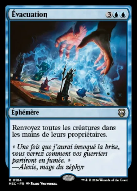 Évacuation, carte Magic M3C 184 — extension Modern Horizons 3 Commander