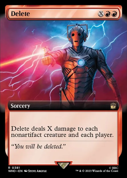 Delete, Magic card WHO 381 — Doctor Who set