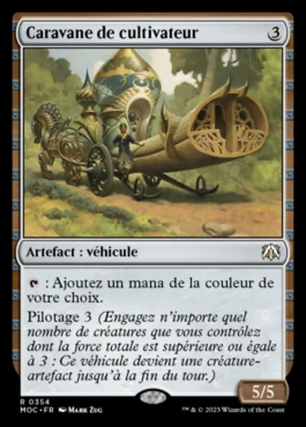 Caravane de cultivateur, carte Magic MOC 354 — extension March of the Machine Commander