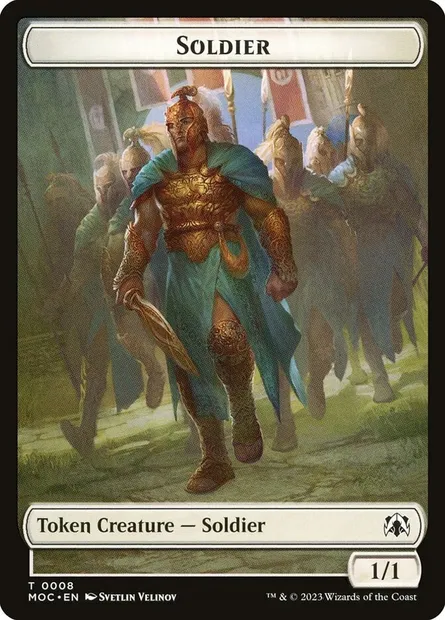Soldier, Magic card TMOC 8 — March of the Machine Commander Tokens set