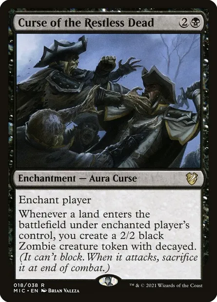 Curse of the Restless Dead, Magic card MIC 18 — Midnight Hunt Commander set
