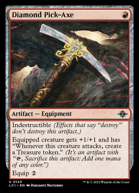 Diamond Pick-Axe, Magic card LCI 143 — The Lost Caverns of Ixalan set