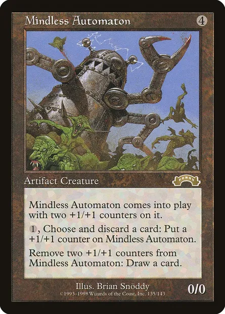 Mindless Automaton, Magic card EXO 135 — Exodus set
