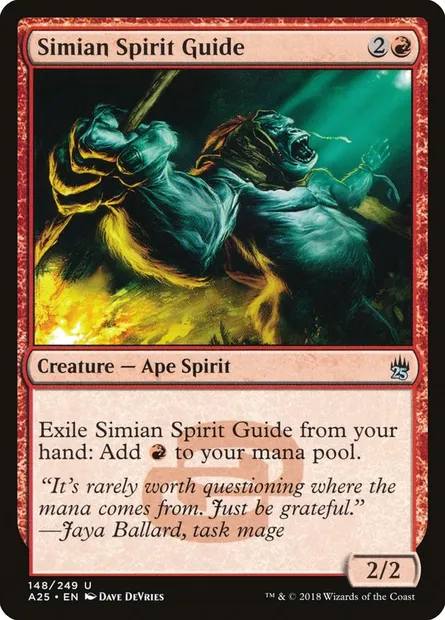 Simian Spirit Guide, Magic card A25 148 — Masters 25 set