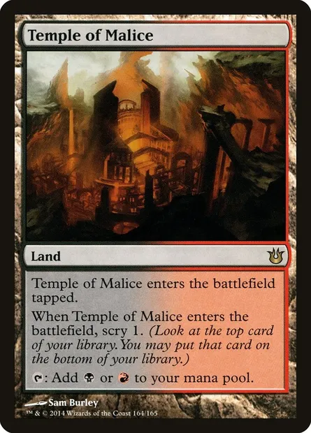 Temple of Malice, Magic card BNG 164 — Born of the Gods set