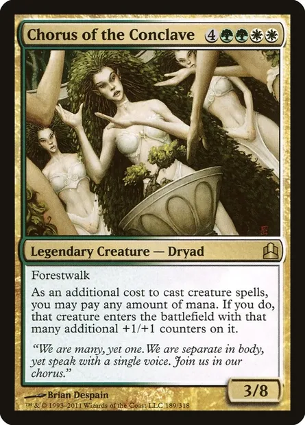 Chorus of the Conclave, Magic card CMD 189 — Commander 2011 set