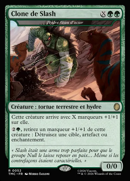 Hydre fléau d'acier, carte Magic TMC 52 — extension Teenage Mutant Ninja Turtles Eternal