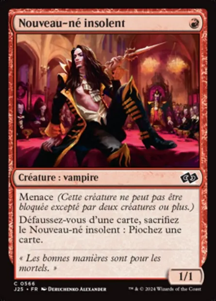 Nouveau-né insolent, carte Magic J25 566 — extension Foundations Jumpstart