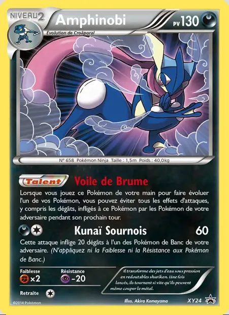 Amphinobi, carte Pokémon XY 24 — extension Promo XY