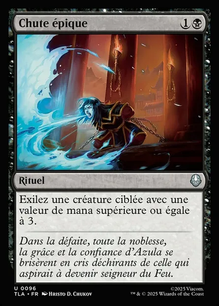 Chute épique, carte Magic TLA 96 — extension Avatar: The Last Airbender