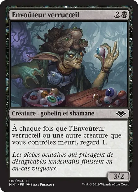 Envoûteur verrucœil, carte Magic MH1 115 — extension Horizons du Modern