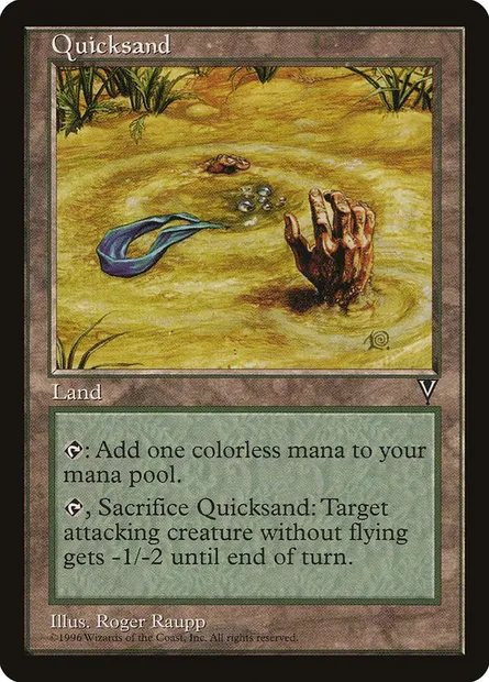 Quicksand, Magic card VIS 166 — Visions set