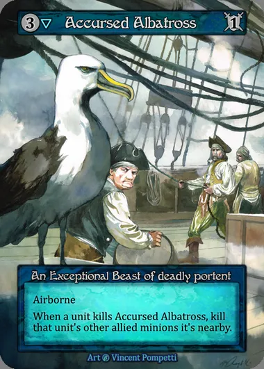 Accursed Albatross, Sorcery card BET 012 — Beta set