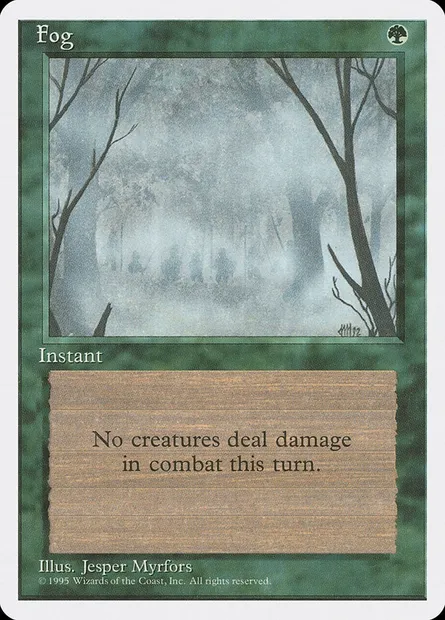 Fog, Magic card 4ED 244 — Fourth Edition set