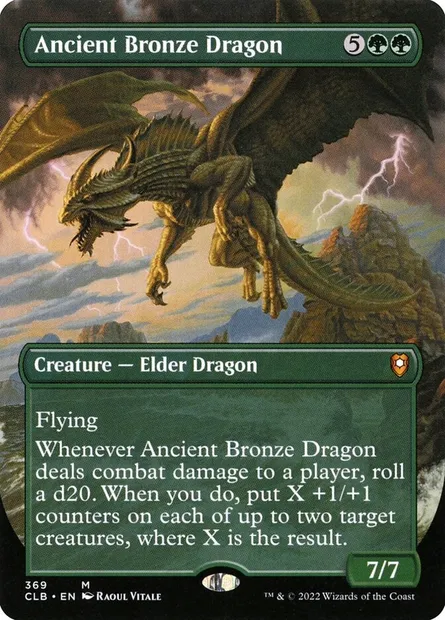 Ancient Bronze Dragon, Magic card CLB 369 — Commander Legends: Battle for Baldur's Gate set