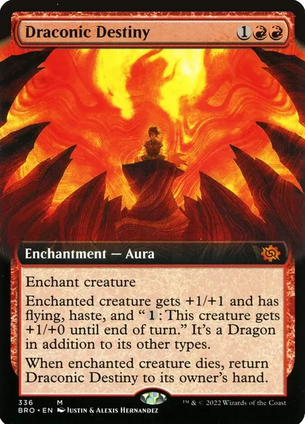 Draconic Destiny, Magic card BRO 336 — The Brothers' War set