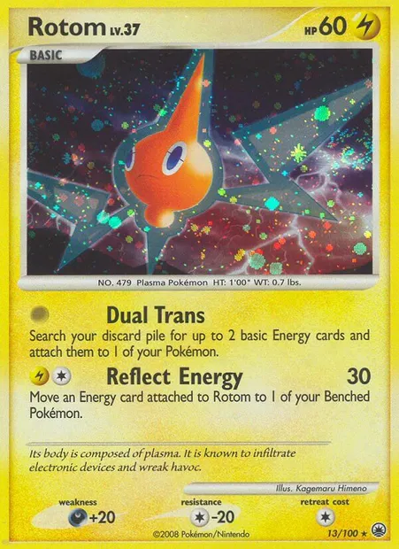 Rotom, Pokémon card MD 13 — Majestic Dawn set