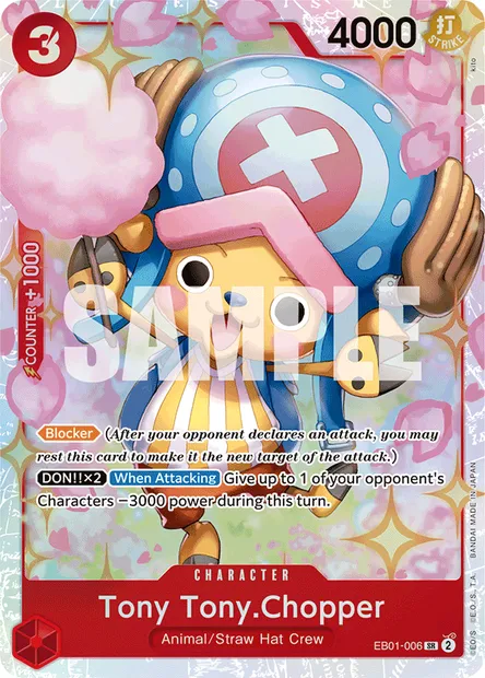 Tony Tony.Chopper, One Piece card EB01-006 — MEMORIAL COLLECTION set