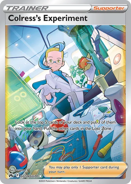 Colress's Experiment, Pokémon card CRZ GG59 — Crown Zenith set