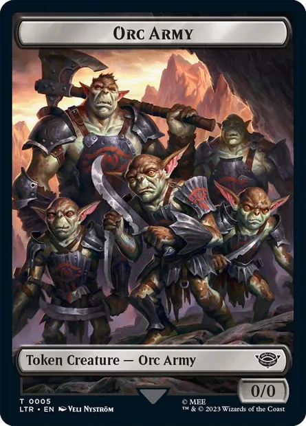 Orc Army, Magic card TLTR 5 — Tales of Middle-earth Tokens set