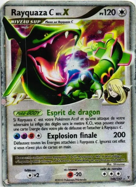Rayquaza C NIV.X, carte Pokémon SV 146 — extension Vainqueurs Suprêmes