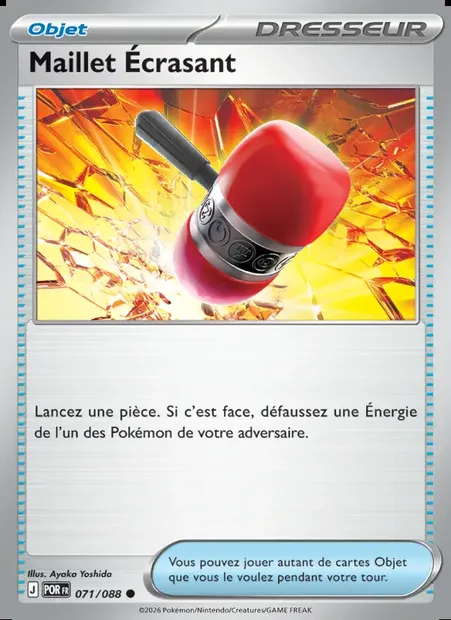 Maillet Écrasant, carte Pokémon POR 071 — extension Équilibre Parfait