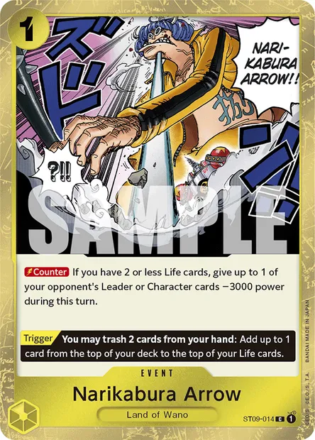 Narikabura Arrow, One Piece card ST09-014 — Yamato set
