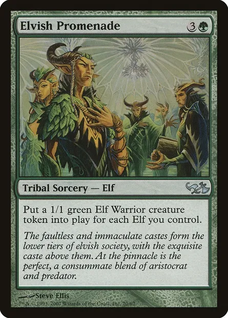 Promenade chez les elfes, carte Magic DD1 20 — extension Duel Decks: Elves vs. Goblins