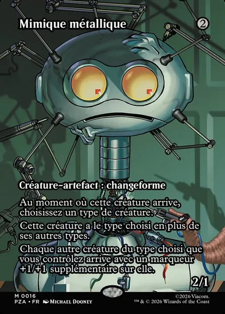 Mimique métallique, carte Magic PZA 16 — extension Teenage Mutant Ninja Turtles Source Material