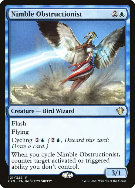 Nimble Obstructionist, Magic card C20 121 — Commander 2020 set