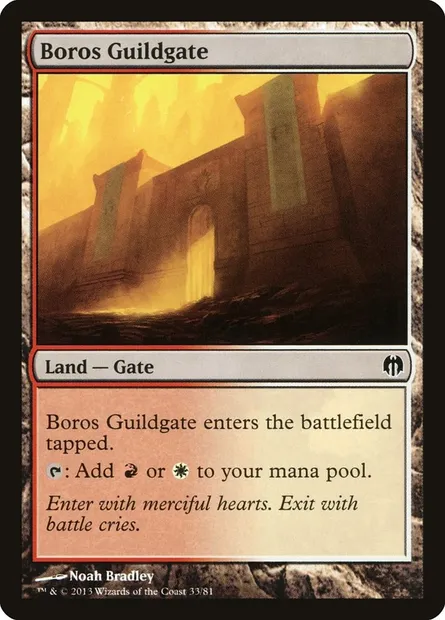 Boros Guildgate, Magic card DDL 33 — Duel Decks: Heroes vs. Monsters set