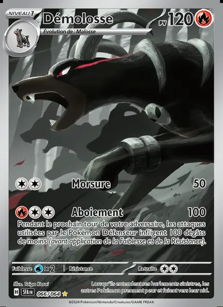 Démolosse, carte Pokémon SFA 066 — extension Fable Nébuleuse