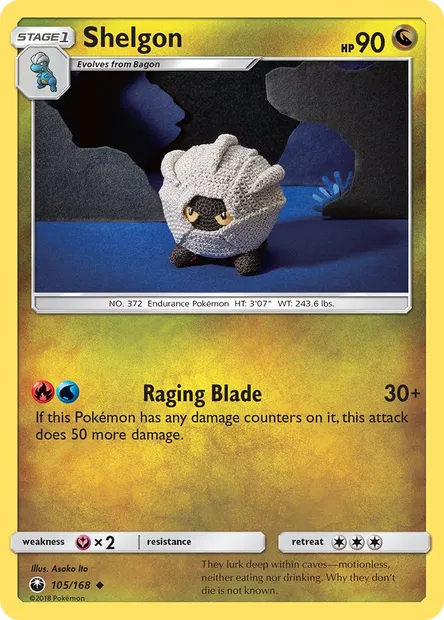 Shelgon, Pokémon card CES 105 — Celestial Storm set
