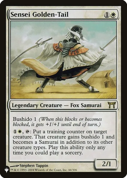 Sensei Golden-Tail, Magic card PLST CHK-44 — The List set