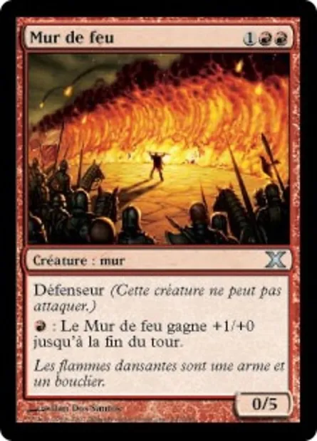 Mur de feu, carte Magic 10E 247 — extension Dixième édition