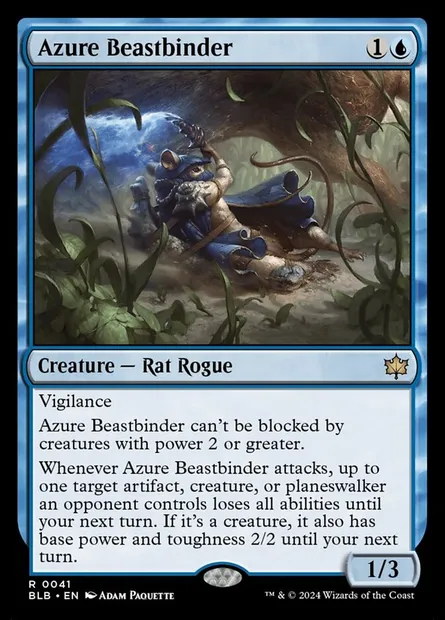 Azure Beastbinder, Magic card BLB 41 — Bloomburrow set