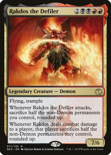 Rakdos the Defiler, Magic card GK2 71 — RNA Guild Kit set