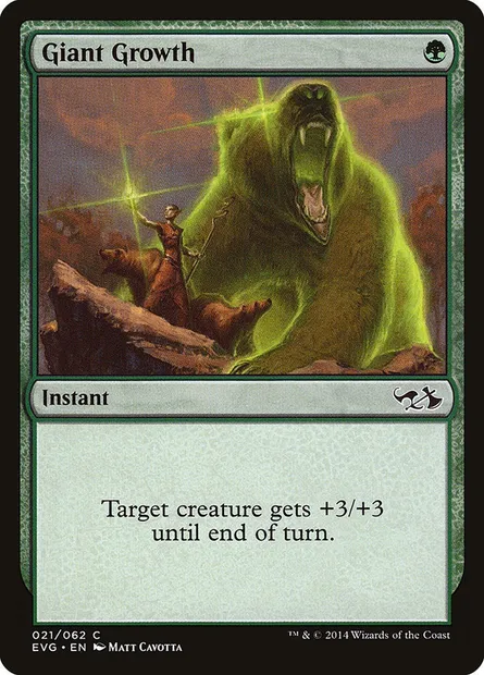 Giant Growth, Magic card EVG 21 — Duel Decks Anthology: Elves vs. Goblins set