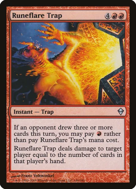 Runeflare Trap, Magic card ZEN 146 — Zendikar set