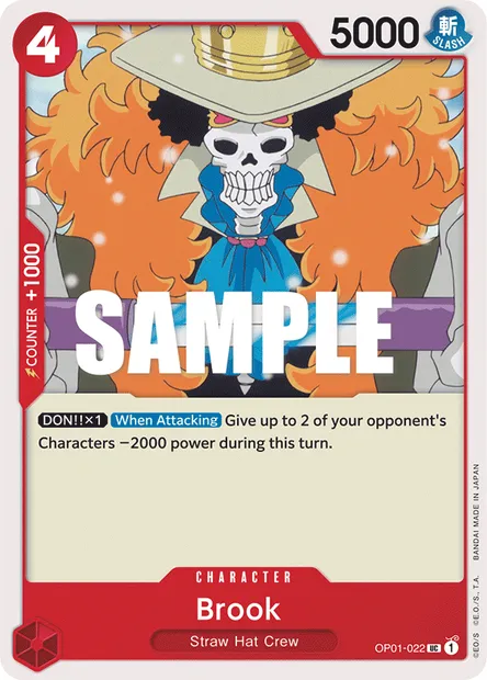 Brook, carte One Piece OP01-022 — extension ROMANCE DAWN