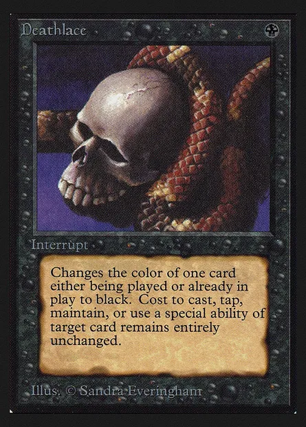 Deathlace, Magic card CEI 102 — Intl. Collectors' Edition set