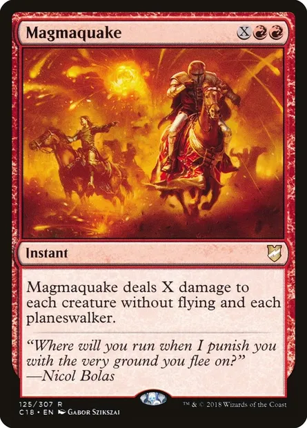 Magmaquake, Magic card C18 125 — Commander 2018 set