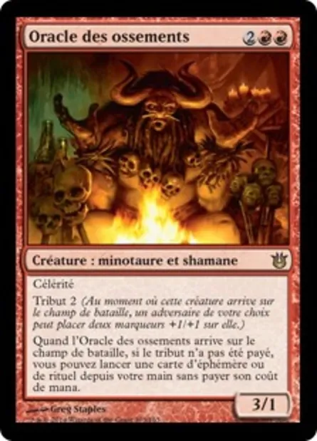 Oracle des ossements, carte Magic BNG 103 — extension Créations divines