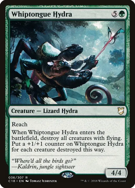 Whiptongue Hydra, Magic card C18 36 — Commander 2018 set