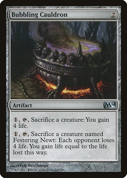 Bubbling Cauldron, Magic card M14 205 — Magic 2014 set