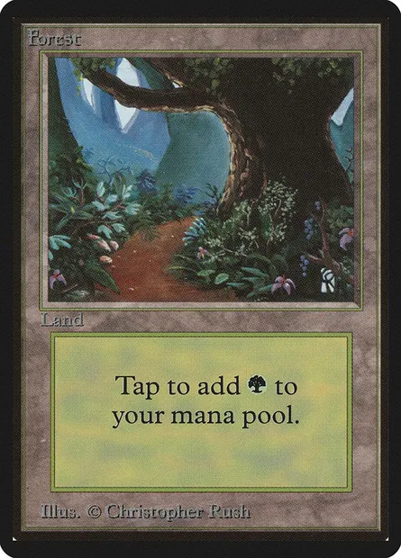 Forêt, carte Magic LEB 301 — extension Limited Edition Beta