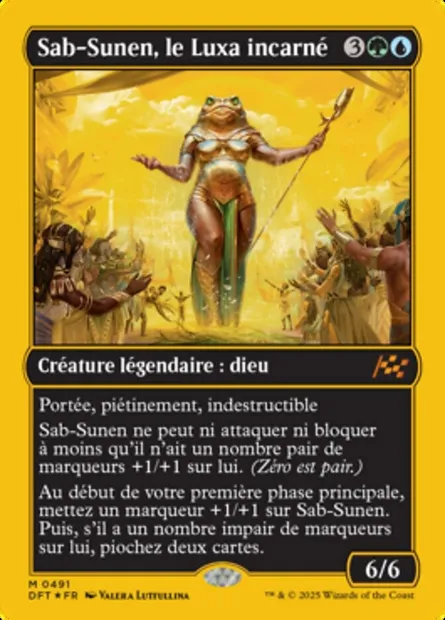 Sab-Sunen, le Luxa incarné, carte Magic DFT 491 — extension Aetherdrift