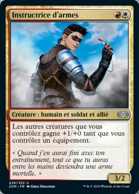 Instructrice d'armes, carte Magic 2XM 228 — extension Double Masters