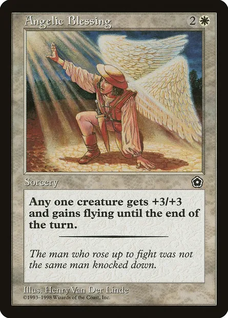 Bénédiction angélique, carte Magic P02 9 — extension Portal Second Age