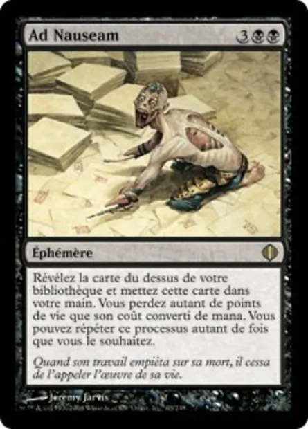 Ad Nauseam, carte Magic ALA 63 — extension Les éclats d'Alara